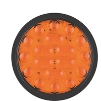 Aolittel YJ-2008 24V Feu arrière LED rond pour voiture, feu de position latéral pour camion, universel, étanche IP67, 163x31mm