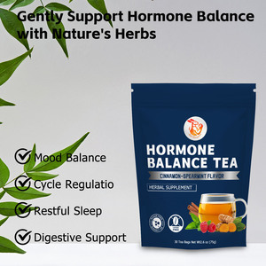 Té Herbal para el Equilibrio Hormonal con Bayas de Casta, Hoja de Frambuesa, Tulsi y Cúrcuma para la Armonía Hormonal y el Equilibrio del Estado de Ánimo - Product Image 3
