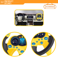 Enfants interactif électronique simulateur volant jouets pour siège auto avec des sons