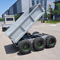 Nouveau Transporteur Électrique Télécommandé pour Terres Agricoles, Vergers et Chantiers de Construction, 8x8, 1500 kg, Chariot de Manutention de Matériaux Agricoles