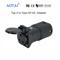 Neuer AOTAI Typ 2 Südafrika-Stecker V2L Adapter 16A 3,5kW 230V AC Fahrzeug-Ladeadapter für BYD GWM / Haval OMODA JAECOO Chery