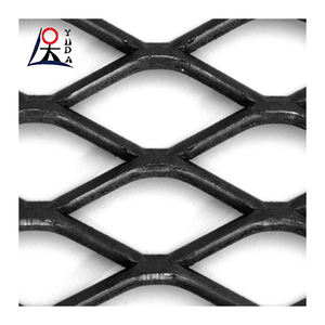 גדר מסך קיר מתכת מורחבת יהלום חזית חיצונית מורמת פלדה צלחת רשת תיל גלוונית תיל שיפוע - Product Image 2