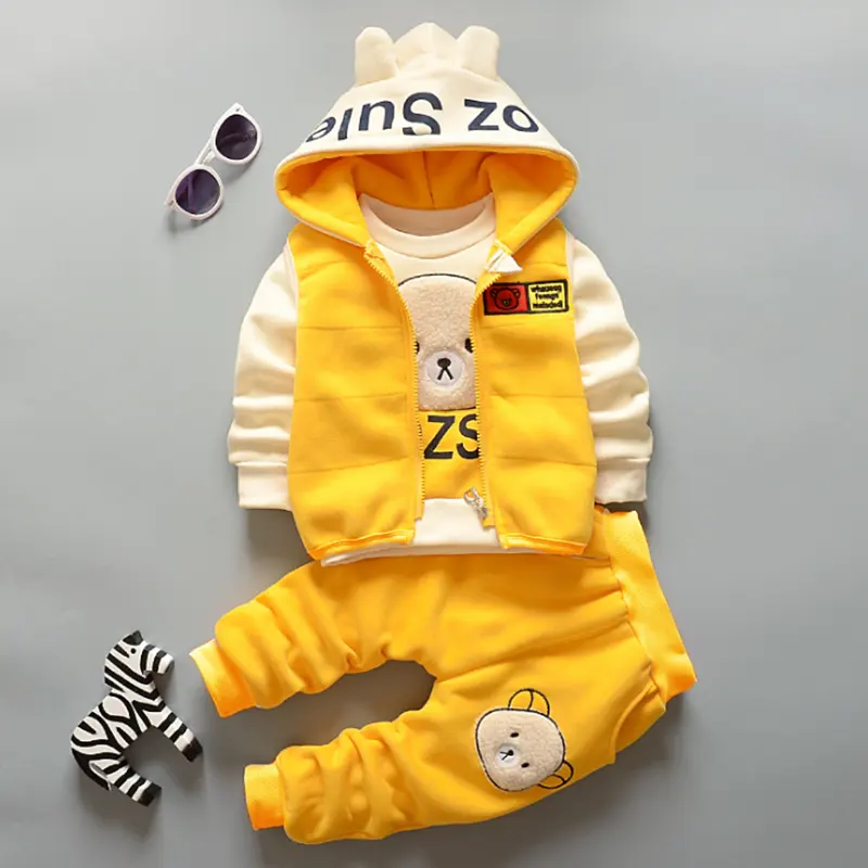 Three-piece baby vest 1-4 years Christmas baby outfit Autumn Winter baby boys' clothing sets
