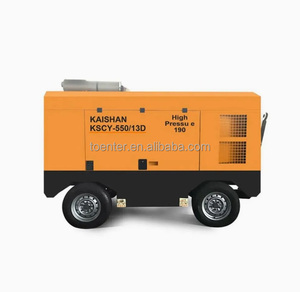 Compressore d'aria a vite portatile 180HP 132KW 13 <span class=keywords><strong>Bar</strong></span> con motore diesel Cummins per costruzioni edili e cave - Product Image 1