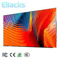 Factory Price Ellacks 55 Inch Frameless 4K UHD Smart LED LCD TV with WIFI Android Google CE CB FCC ROHS Certified for Hotel Use