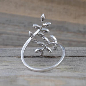 T0784 Anello in argento con diamante taglio marquise, colore naturale G, romantico gioiello da sposa da donna - Product Image 5