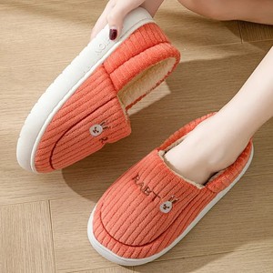 Pantuflas Planas de PVC de Alta Calidad para Mujer, Pantuflas Cortas de Felpa Artificial para Mujer con la Mejor Calidad - Product Image 5