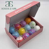 S & Soak Personnalisable Marque Privée Fournitures de Spa Biologique Bombes de Bain Rondes Boule de Douche En Gros