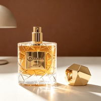 Bouteilles de parfum en verre élégantes cylindriques haut de gamme 30ml 50ml 100ml Bouteille de parfum ronde vide à sertir noble avec boîte-cadeau