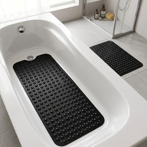 <span class=keywords><strong>Tapis</strong></span> <span class=keywords><strong>de</strong></span> <span class=keywords><strong>bain</strong></span> antidérapant avec ventouses puissantes, en PVC souple, confortable, avec trous <span class=keywords><strong>de</strong></span> drainage, pour la sécurité <span class=keywords><strong>de</strong></span> la salle <span class=keywords><strong>de</strong></span> <span class=keywords><strong>bain</strong></span> - Product Image 2