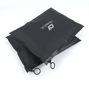 Eco-friendly Custom Frosted CPE Zipper Top Clothing Packaging Plastic Zipper Ziplock Bag