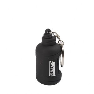 Cute Fitness Water <b>Bottle</b> Keychain Rubber Pendant for Gym Bags Sports Themed Hanging Decor 4 Color Bulk Set - Product Image 6