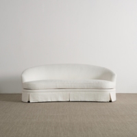 Vente directe d'usine, canapé en lin courbé de style vintage français, canapé en tissu pour appartement, villa, salon, personnalisable