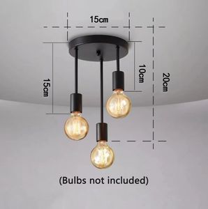 Lampada <span class=keywords><strong>a</strong></span> <span class=keywords><strong>Sospensione</strong></span> E27 Luce Calda Lampadario in Ferro Altezza Regolabile per <span class=keywords><strong>Cucina</strong></span> Camera <span class=keywords><strong>da</strong></span> Letto Casa Corridoio - Product Image 4