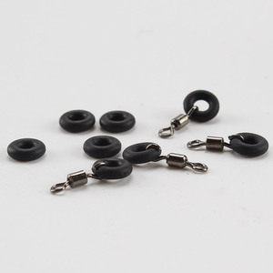 Aohu Open Figure Eight Swivel With Rubber Ring Stainless Steel Freshwater Fishing Connector Tackle Accessory - Product Image 3