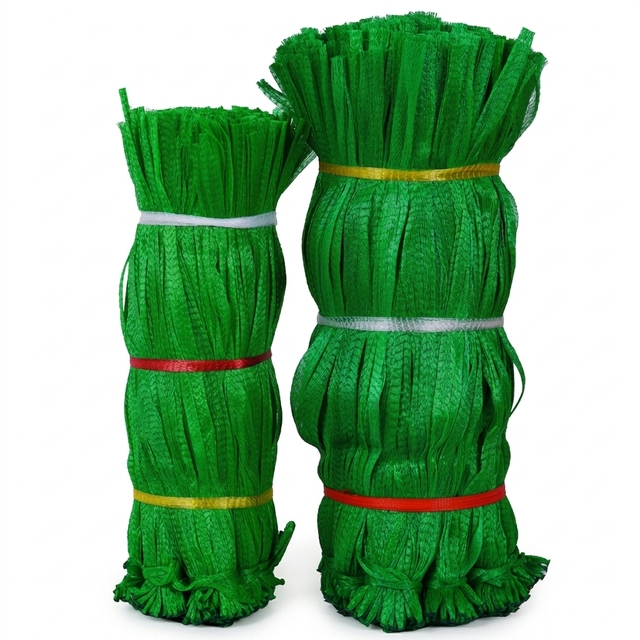 Durable PP Mesh Net Bag, Breathable Agricultural Sack for Potato Onion Garlic Vegetable Packaging