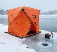 Tente de pêche sur glace portable, robuste et isolée, abri thermique pour la pêche sur glace, camping en lac d'hiver, grand espace extérieur, tourisme, chasse extra large