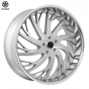 Jantes forgées monobloc DW 24 26 pouces 5x120 en aluminium poli à déport profond pour Chevrolet Camaro - Product Image 1