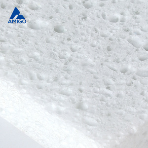 Éponge à récurer rectangulaire en pulpe de bois blanche Amigo pour casseroles et poêles, nettoyage domestique - Product Image 2