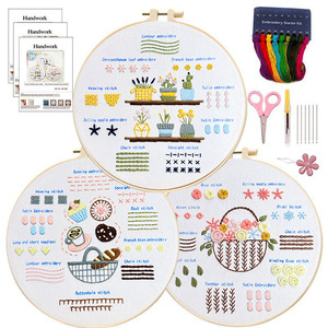 NKF per principianti Kit fai da te ricamo Cross-Border inglese <span class=keywords><strong>punto</strong></span> <span class=keywords><strong>croce</strong></span> pratica cucito fatto a mano Set per educazione Lu ricamo - Product Image 6
