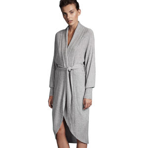 Crown wholesale women's flat knitted 100% <strong>cashmere</strong> <strong>robe</strong> lady fashion <strong>cashmere</strong> anti-pilling anti-wrinkle - Product Image 2