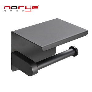 <span class=keywords><strong>Porte</strong></span>-<span class=keywords><strong>papier</strong></span> <span class=keywords><strong>toilette</strong></span> mural en <span class=keywords><strong>bambou</strong></span>, en acier inoxydable, avec rangement, pour salle de bains, noir mat, 1 pièce, tablette pour téléphone - Product Image 1