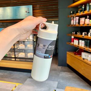 Nuevo Vaso Térmico de Viaje para Café, de Acero Inoxidable Japonés, con Pajita, Recubrimiento en Polvo, 500 ml - Product Image 3