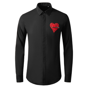 <span class=keywords><strong>Chemise</strong></span> d'affaires à manches longues sans <span class=keywords><strong>repassage</strong></span> pour hommes 2025 haut de gamme suspendue décontractée polyvalente et formelle - Product Image 2