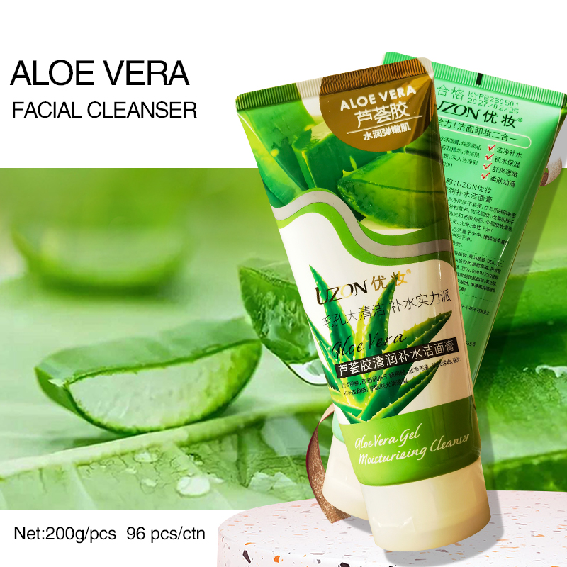 Detergente viso all'aloe vera