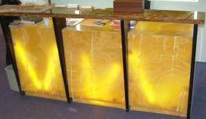 Livre en pierre rétro-éclairé, bon marché, lames <span class=keywords><strong>de</strong></span> sol assorties en Onyx, panneau mural <span class=keywords><strong>de</strong></span> carrelage pour salle <span class=keywords><strong>de</strong></span> bain/comptoir/bar - Product Image 2