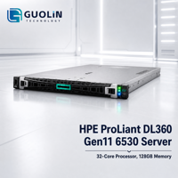Serveur fiable HPE DL360 Gen11 1U Intel Gold 6530 128 Go DDR5 5600 MT/s 2x1000W Titanium Redondant