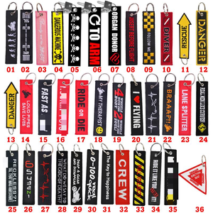Hot Sell Personalized Custom Logo Fabric <strong>Label</strong> Woven Tags <strong>Key</strong> Chain Pendant <strong>Key</strong> Ring Embroidery Jet Tag Custom Keychain - Product Image 6