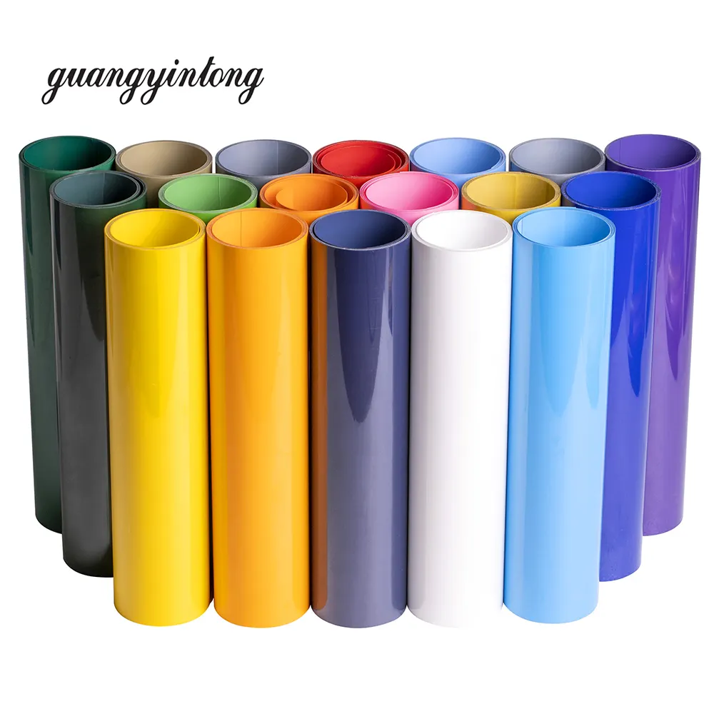 Guangyintong Easyweed Pvc With Sticky Vinyl Heat Transfer Vinyl Suppliers Plaid Heat Transfer film Roll