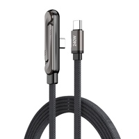 Cable de Carga Rápida USB C de 240W, 1.5M, Portátil, con Función de Soporte para Teléfono, Gran Venta