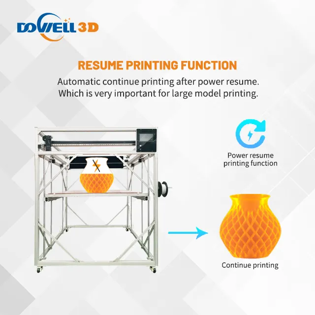 Grande stampante 3d che stampa la macchina del parafango del paraurti dell'automobile impresora 3d