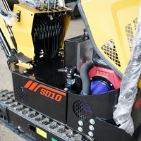Mini-excavatrice HS26 compacte à chenilles hydrauliques, à rotation zéro, pour usage agricole et domestique
