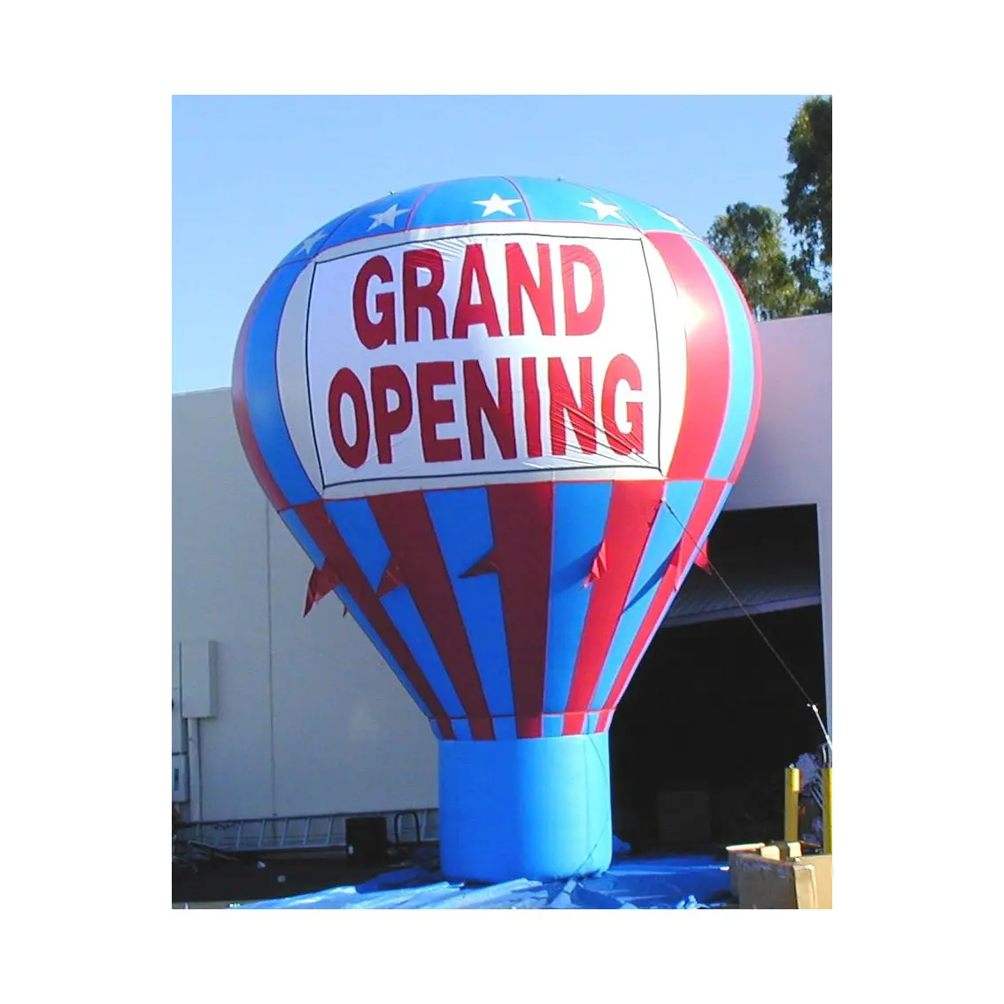Giant inflatable balloon banner Now Open advertising rooftop balloon hot air shaped balloon