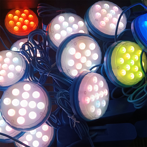 ไฟ LED ใต้น้ำพลังงานแสงอาทิตย์กันน้ำ IP68 ตัวโคมทำจาก PC หลายสี สำหรับสระว่ายน้ำในบ้านและสวน - Product Image 1