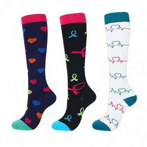 Calcetines de Compresión Deportivos para Hombre y Mujer, Ideales para Correr, Deportes al Aire Libre, Viajes, Enfermería, Secado Rápido y Transpirables - Product Image 1