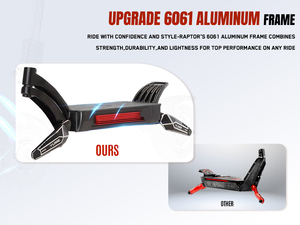 Pour YUME Raptor 60v Scooter <span class=keywords><strong>électrique</strong></span> à double moteur pliable tout-terrain E Scooter pour adultes Type de capteur intelligent Charge maximale 150kg - Product Image 4