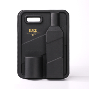 Bandeja de pulpa de caña de azúcar virgen ecológica hecha a medida, pulpa mecánica biodegradable, inserto de embalaje de vino sostenible - Product Image 1