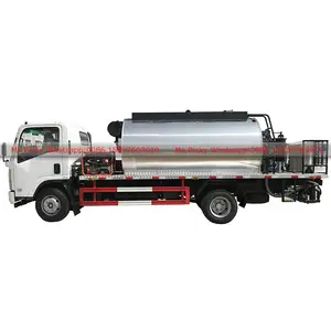 Distribuidor de máquina de carretera, tanque de pulverizador de Bitumen, 6000L/6CBM, esparcidor de camión, sellador de chips de carretera