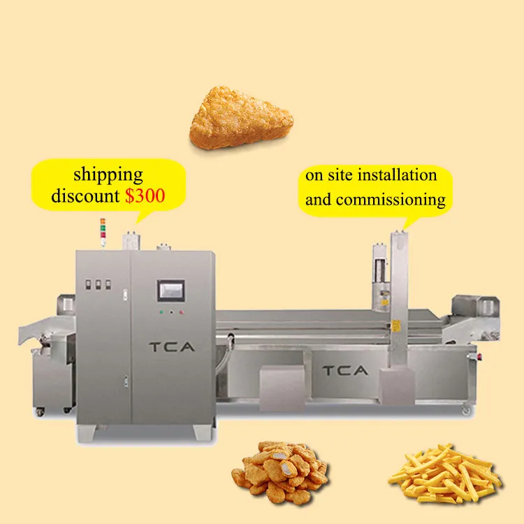 AICN maní automático bola de masa de yuca cebolla frita botones fritos máquina eléctrica para freír patatas fritas