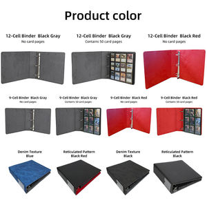   Classeur de cartes à collectionner à 9 pochettes en cuir PU durable, album pour 900-1200 cartes avec organisateur de rangement zippé pour TCG CCG - Product Image 3