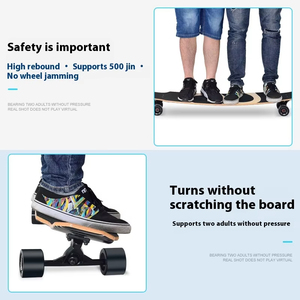 <span class=keywords><strong>Longboard</strong></span> <span class=keywords><strong>Freeride</strong></span> de 120cm para adultos, niños, baile, crucero, cubierta de arce de 7 capas, <span class=keywords><strong>ruedas</strong></span> blandas, precisión Brgs, peso probado ASTM, 250kg - Product Image 4