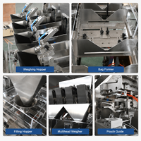Machine de pesage, de remplissage et d'emballage automatique de granulés, solution d'emballage en usine pour les matériaux à petites particules