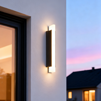 Applique murale LED extérieure moderne et simple, étanche IP65, longue bande pour couloir et jardin