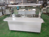 Chauffe-Plats Électrique Commercial 5 Bacs en Acier Inoxydable 304, Bain-Marie Professionnel 1500-3000W avec Contrôle de Température