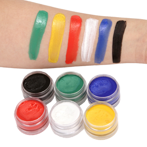 Ensemble de <span class=keywords><strong>peinture</strong></span> corporelle fille nue chaude couleurs UV fluorescentes mélangées <span class=keywords><strong>peinture</strong></span> à la <span class=keywords><strong>gouache</strong></span> à base d'eau pour papier d'art du <span class=keywords><strong>visage</strong></span> et du corps moyen - Product Image 1