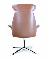 Chaise de bureau de direction moderne en cuir PU, dossier haut, pivotante, ergonomique, avec appui-tête, base en alliage d'aluminium, luxe